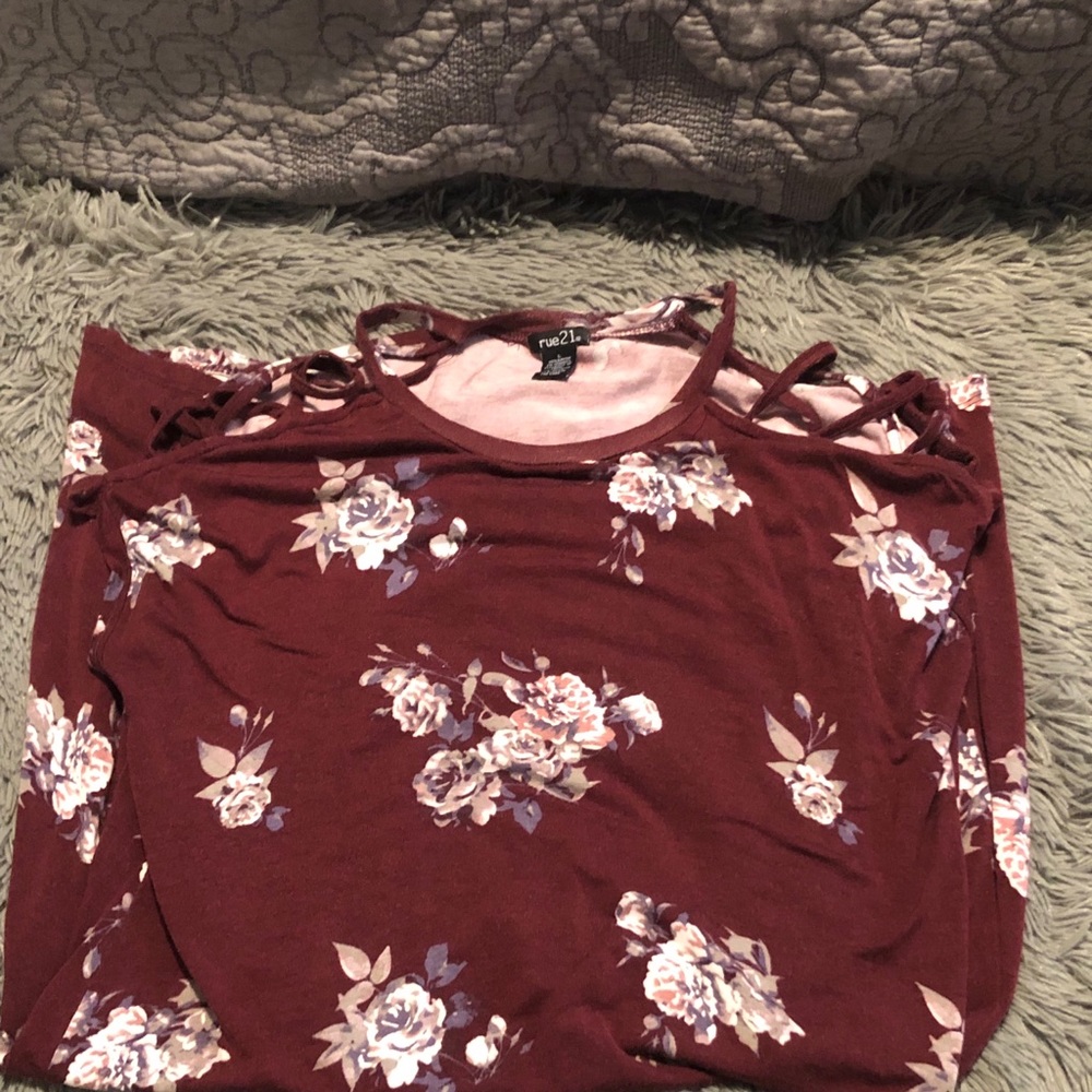 Floral dress.